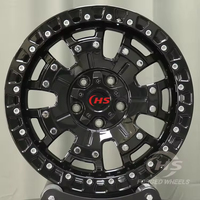 Jantes forgées noires tout-terrain 17 18 pouces 5*127 Beadlock pour Jeep Wrangler