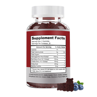 Pour la biosanté GMP Halal KSM-66 Ashwagandha Maca Racine Gommes pour l'équilibre hormonal des femmes Libido et Booster d'humeur pour adultes