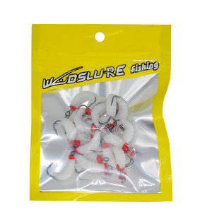 Maden haken Brotwurm Bionic Bait Lure Kunststoff Soft Bait mit Angelhaken zum Bassa ngeln - Product Image 6