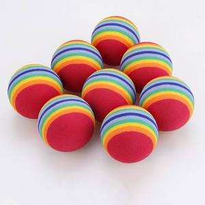 Ayuda de Entrenamiento de Golf Personalizable para Interiores, Pelotas de Golf de Espuma de Arcoíris para Práctica en Interiores - Product Image 5