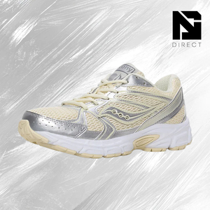 Saucony Wmns Grid Ride Millennium 'Cream Silver' Zapatillas deportivas transpirables con cordones de malla para mujer - Product Image 2