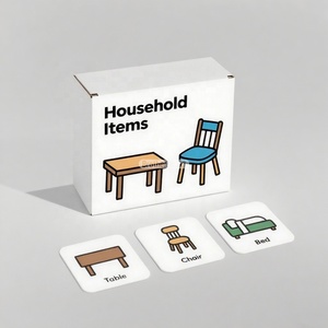 Eu Populaire OEM Impression Apprentissage et éducation personnalisés Multilingue Enfants Mémoire Flashcards - Product Image 3