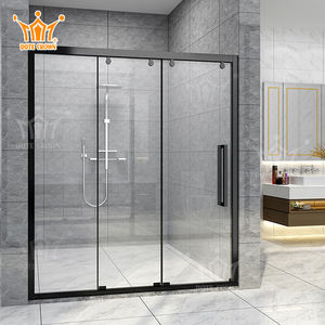 Disponible autoportant en acier inoxydable cadre italien salle <span class=keywords><strong>de</strong></span> bain charnière verre cabine <span class=keywords><strong>de</strong></span> <span class=keywords><strong>douche</strong></span> moderne simplicité ultime <span class=keywords><strong>noir</strong></span> - Product Image 5