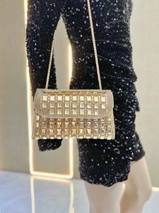 Sacs à main en strass tendance pour femmes, sacs à bandoulière à chaîne, sacs de soirée scintillants, sacs de cocktail, sacs de bal, sacs de mariage, sacs en diamant - Product Image 3