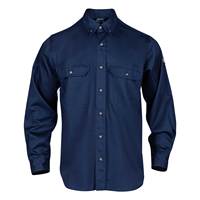 100% coton CAT 2 FR chemise de travail à manches longues en sergé ignifuge pour les vêtements de travail de sécurité de soudage