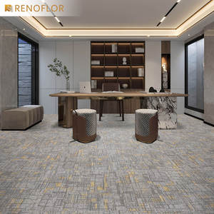 Carreaux de <span class=keywords><strong>tapis</strong></span> d'hôtel de haute qualité de luxe PP polypropylène <span class=keywords><strong>tapis</strong></span> de sol de bureau commercial moderne pile coupée bitume ignifuge maison - Product Image 6