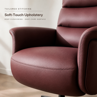 Fauteuil inclinable électrique à dossier haut avec moteur sans balais ultra-silencieux 135 °   Canapé inclinable moderne de loisirs pour une personne