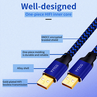 G2 kabel USB Tipe C ke Tipe C, kabel OFC kepang cepat mengisi Data kabel ekstensi daya USB kabel Audio pria KE pria hitam