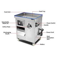 Machine à découper la viande multifonctionnelle avec lames interchangeables 3mm 5mm 7mm 8mm Ensemble pour bœuf poulet porc