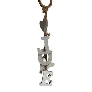 Valentine day decorations LOVE shape wooden letter pendant Valentine's Day wedding party decoration