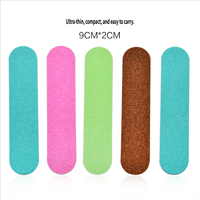 Limes à ongles double face, mini planches de ponçage en bois, ensemble de blocs de polissage pour vernis gel, manucure, pédicure, outils de salon et d'art des ongles