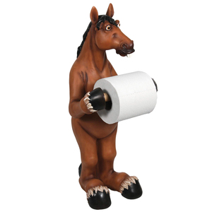 Rustic Resin Western Style Decorative Saddle Toilet Tissue Paper Roll Holder Dis - View #11