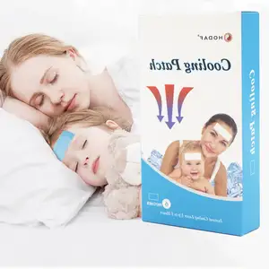 Fever Cooling Gel Patches Cooling Forehead Gel Sheet for Baby Kids Children Adult OEM