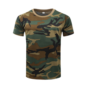 DF131 T-shirts à col rond à manches courtes pour étudiants, séchage rapide, respirants, camouflage ACU, pour l'entraînement sur le campus, plusieurs couleurs camouflage, en stock - Product Image 2