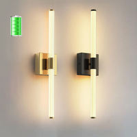 Lampe murale rechargeable sans fil avec interrupteur tactile et télécommande, idéale pour le salon et la chambre, corps de lampe en acrylique