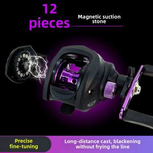 <span class=keywords><strong>Moulinet</strong></span> de coulée d'appâts à frein magnétique à longue portée <span class=keywords><strong>Ultra</strong></span>-<span class=keywords><strong>Light</strong></span> Black Micro-Lua Fish Wheel - Product Image 5