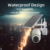 Cámara de Vigilancia IP Inalámbrica para Exteriores de 3MP, 4G/WiFi, con Energía Solar, 1080p HD, CCTV, Seguridad, TUYA WIFI, Cámara LED