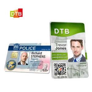 Carte NFC en plastique personnalisée Digital Pvc Photo ID Card Identification Portrait rfid cartes de visite