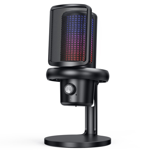 USB Condenser Microphone Plug and Play Desktop Gaming Streaming Podcast Mic for PC Laptop Recording Studio Home Broadcasting