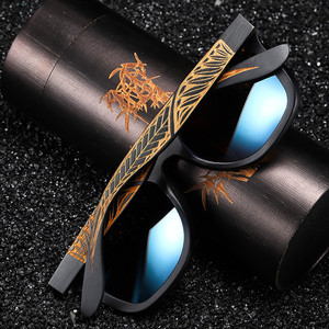 2022 China, venta al por mayor, gafas de sol personalizadas hechas a mano de bambú, gafas de sol polarizadas de madera, gafas de madera ochiali <span class=keywords><strong>da</strong></span> sole - Product Image 1