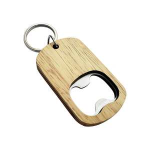 Porte-clés décapsuleurs en bois vierges gravables, pour la maison, la cuisine, les fêtes, les loisirs créatifs, décapsuleurs de vin, logo personnalisé - Product Image 1