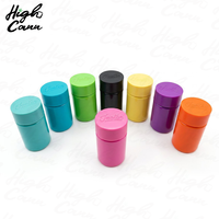 Pot en plastique PS super épais de 5 mm pour cônes de petite taille, logo en relief sur le couvercle et le fond, étiquette personnalisée