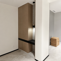 Meuble à chaussures moderne et personnalisé pour entrée, rangement de luxe pour hall d'entrée, armoire murale de qualité ENF pour buanderie, hôpital, salon