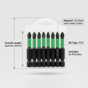 High-Torque Heavy-Duty S2 Steel Impact <b>Screwdriver</b> <b>Bits</b> <b>Set</b>, Magnetic Torsion <b>Screwdriver</b> <b>Bits</b> OEM/ODM for Power Tools - Product Image 1