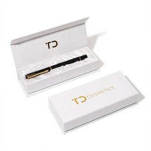 Custom Logo Luxury Promotional Business Gift Paper Packaging Pen Box for Pen Pencils Ballpoint with Satin - Product Image 1