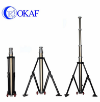 10 pieds 20 pieds 30ft 90ft 100ft antenne télescopique non verrouillable en aluminium pompe rétractable mât