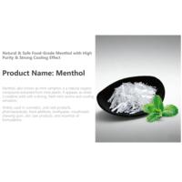 Menthol 100% Pur Biologique Hydrosoluble Distillé à la Vapeur 99% Vente en Gros pour Cosmétiques, Aliments et Boissons