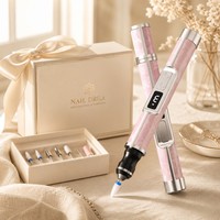 Perceuse à ongles électrique sans fil rechargeable, lime à ongles portable avec charge USB pour la maison et le salon, faible niveau sonore