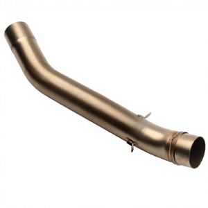 for Kawasaki Z750 Z800 <b>Exhaust</b> Pipe Mid Section 51mm Stainless Steel Bent Pipe With <b>Clamp</b> And Hardware For Motorcycle Touring - Product Image 2