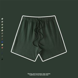 Ensemble de vêtements de marque pour homme avec logo personnalisé, été, 305 g/m², shorts décontractés, t-shirt à manches courtes, survêtement uni, 100 % coton, 2 pièces - Product Image 6