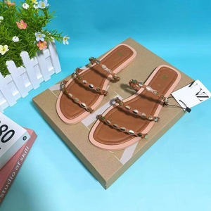 Dép nữ ZA Home kiểu Âu Mỹ thời trang, đầu vuông, trang trí đinh tán kim loại, bán chạy - Product Image 3