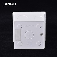 Boîte à interrupteur mural en PVC LANGLI, fil électrique en plastique, 86x86, boîte 3x3