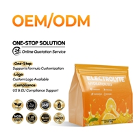 Poudre d'électrolytes hydratante OEM/ODM/OBM, taurine, potassium, magnésium - 0% sucre, faible en calories, énergie gratuite, pour adultes