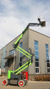 順車工場セール 350kg 250kg積載能力 リフト 14 18 20 22メートル 電動またはディーゼル式マンリフト ブームリフト - Product Image 5
