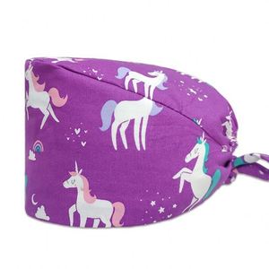 Gorro Quirúrgico de Enfermera con Forro de Satén para Mujer, Estilo Anime, para Cabello Largo - Product Image 3
