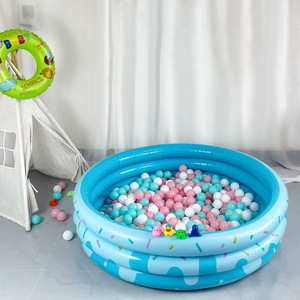 Piscina Inflable TANYOZHE de 3 Anillos, Redonda, de PVC, para Bebés y Niños, para Jugar en Interiores y Exteriores, con Pelotas Oceánicas - Product Image 4