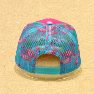 Tùy Chỉnh Số Lượng Lớn Hot Màu Hồng Sợi Dây Thừng Bọt Flamingo In Mùa Hè Bãi Biển Wedding Trucker Hat Flamingo Lưới Trở Lại - Product Image 3