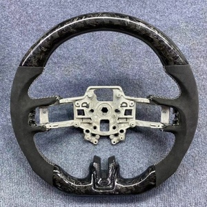 Volante de Fibra de Carbono con Luces LED para Ford <span class=keywords><strong>Mustang</strong></span> GT V6 EcoBoost <span class=keywords><strong>Shelby</strong></span> GT350 <span class=keywords><strong>GT500</strong></span> GT 2018 2019 <span class=keywords><strong>2020</strong></span> 2021 2022 - Product Image 3