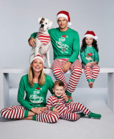 Pyjama de noël, ensemble de famille, imprimé, vente en gros, vêtements parent-enfant, collection