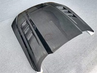 Capot moteur en fibre de carbone sèche style TF pour Ford Mustang 2018-2023