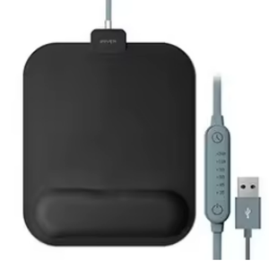 <b>USB</b> Heated <b>Mouse</b> Pad Waterproof Silicone 5 Level Temp Timer Auto‑off Winter Warm Hand Heating Mat for Office Desk - Product Image 2