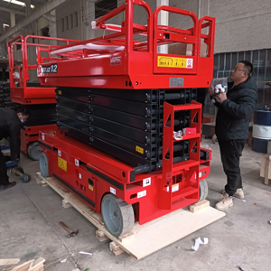 Gunting listrik seluler bersertifikasi <span class=keywords><strong>CE</strong></span> ISO, <span class=keywords><strong>Platform</strong></span> kerja udara kapasitas 450kg dalam 6m 8m 10m 12m 14m - Product Image 1