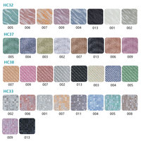 Fabricante Hongcai Guangdong Suministra Tela de Cuero PU Brillante en Múltiples Colores con Recubrimiento en Polvo para Zapatos, Bolsos y Cabello
