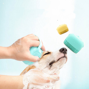 Bathroom Safety Silicone Pet Accessories Soft <b>Bath</b> Massage Gloves Comb Tools for Puppy <b>Dog</b> Cat Cleaning Brushes for <b>Dogs</b> Cats - Product Image 3