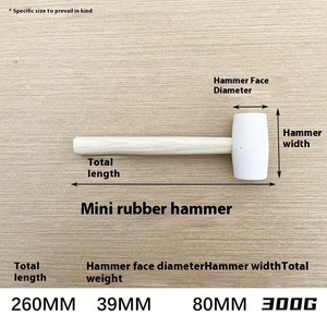 Marteau en caoutchouc souple blanc manche en <span class=keywords><strong>bois</strong></span> sans trace écologique carrelage <span class=keywords><strong>de</strong></span> sol frapper décoration outil <span class=keywords><strong>de</strong></span> réparation <span class=keywords><strong>de</strong></span> Joint en <span class=keywords><strong>bois</strong></span> - Product Image 6