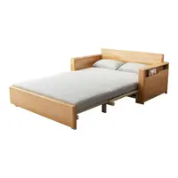 Massief Hout Spons Kussen Slaapbank Multifunctionele Meubelen Slaapbank Moderne Slaapbank Bed Loveseat Massief Hout Sofa Bed